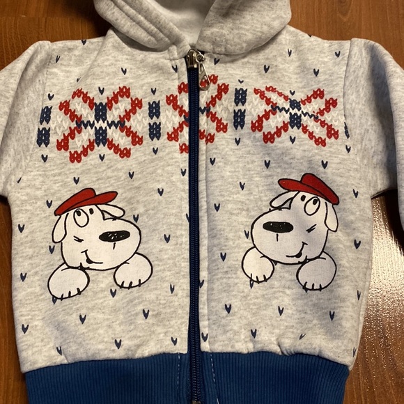 Nwot Snoopy 2 Piece Fleece Sweatpants and Zip Hoodie - Picture 4 of 4
